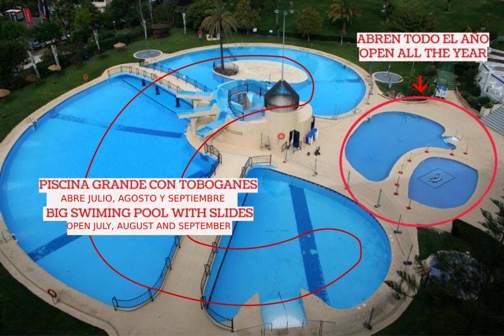 Apart With Swimming Pool Open All Year بينالماذينا المظهر الخارجي الصورة